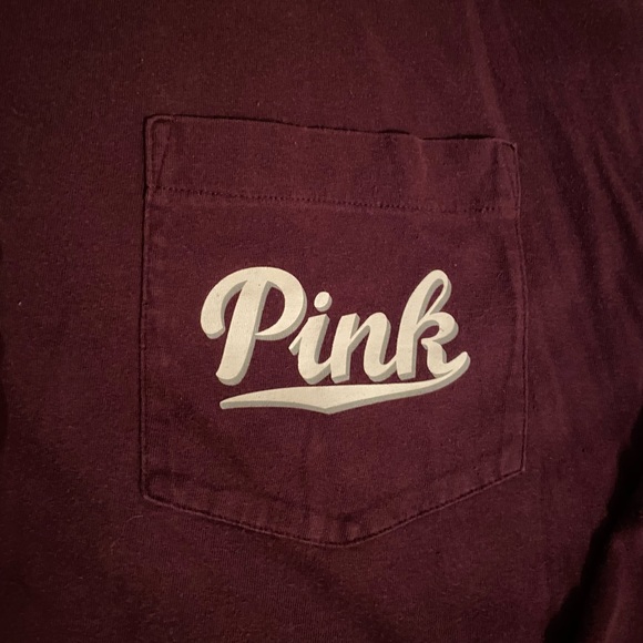 VS Pink long sleeve tee size large - Picture 3 of 5